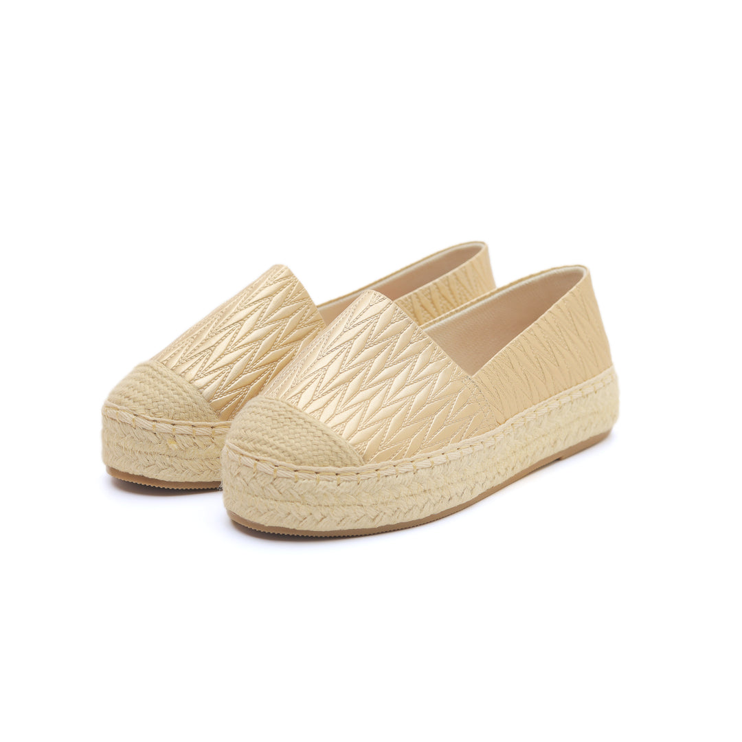 Golden Weave Comfort Espadrilles