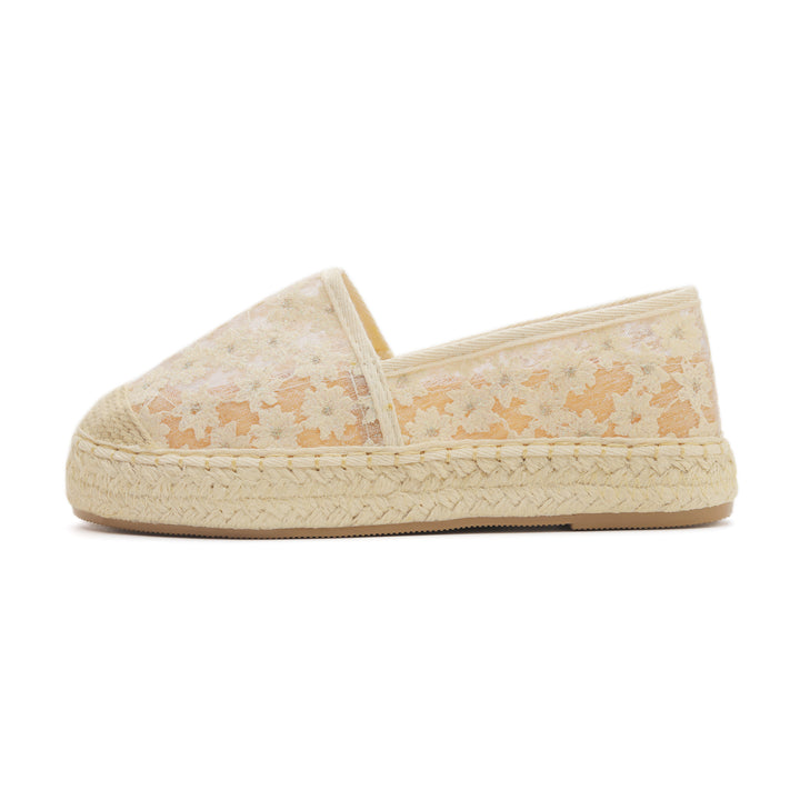 Blossom Petal Espadrilles Beige