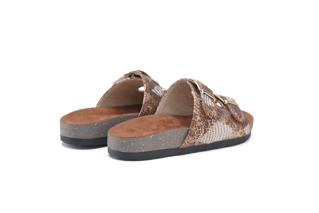 Golden Ember Luxe Slides