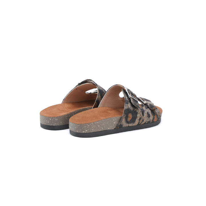 WildStride Leopard Brown Sandals