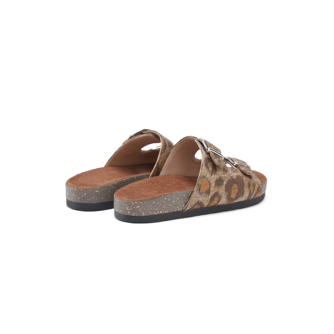 WildStride Leopard Tan Sandals