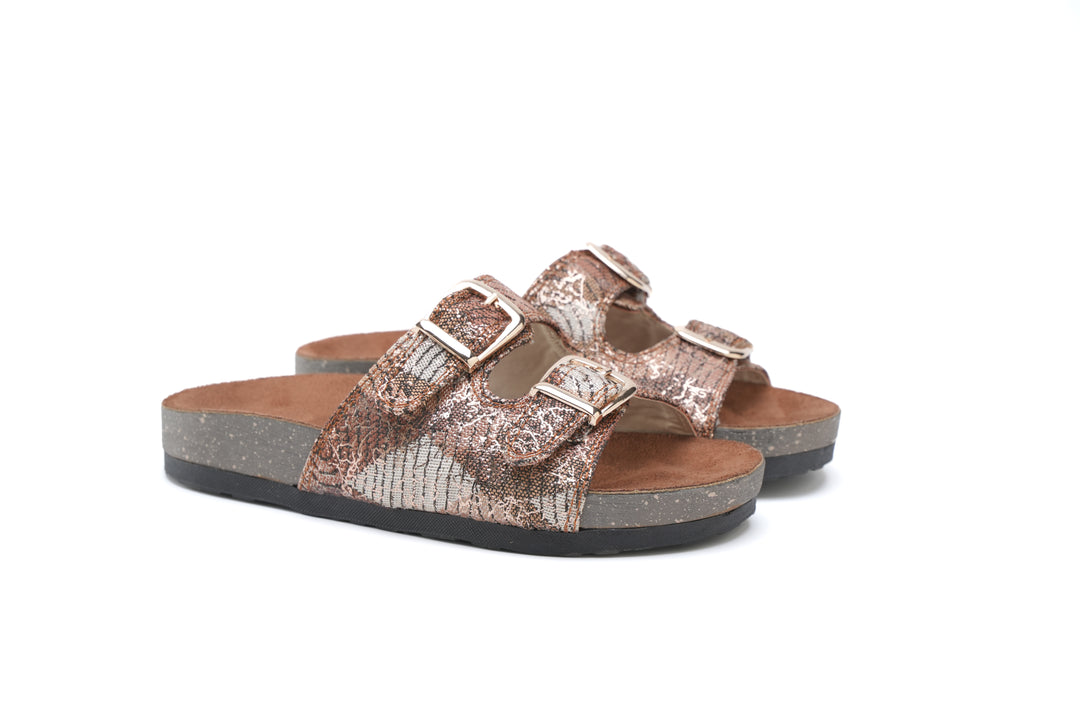 Golden Ember Luxe Slides