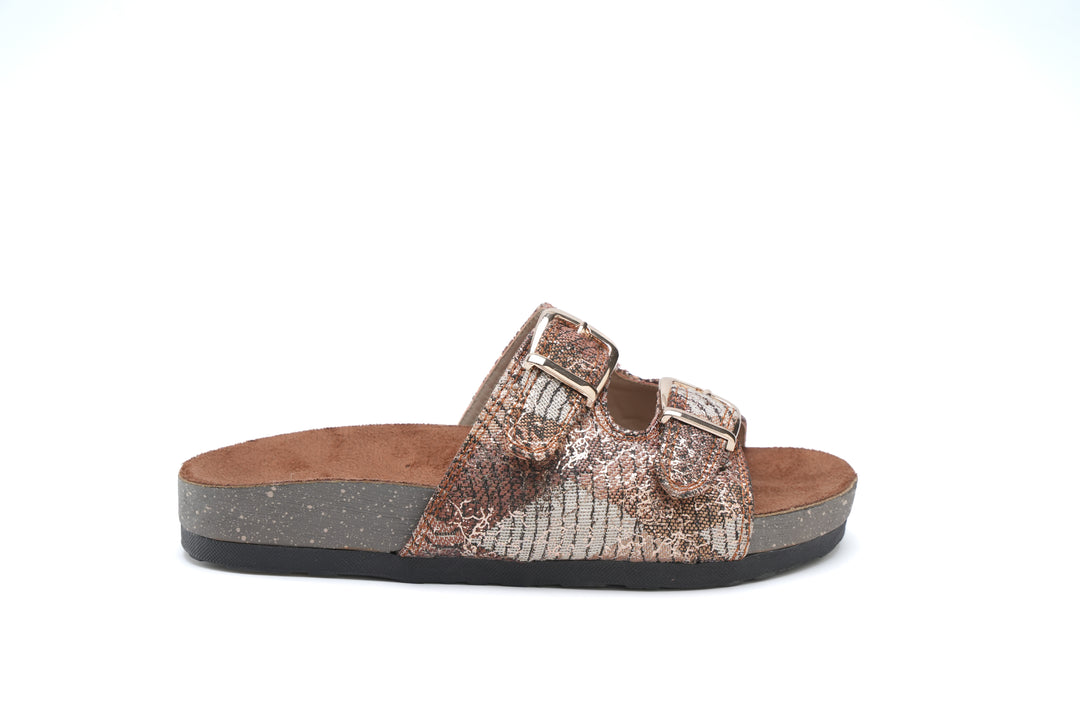 Golden Ember Luxe Slides