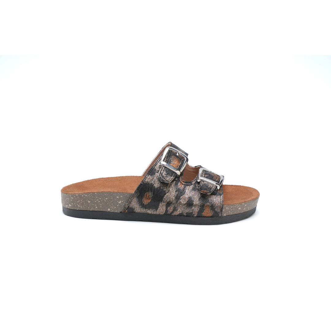WildStride Leopard Brown Sandals