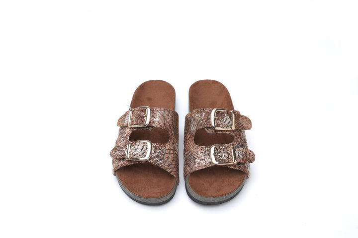 Golden Ember Luxe Slides