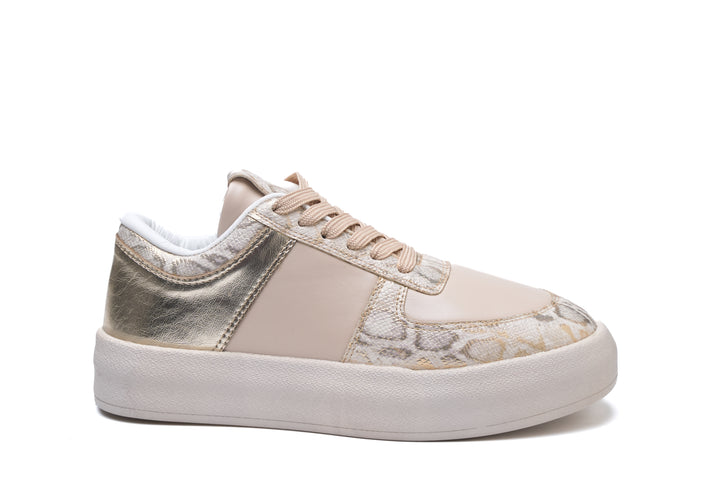 Blush Gold Luxe Sneakers | Women's Fashion Shoes