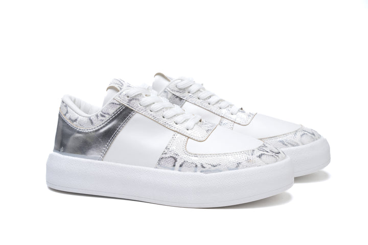 Blush Silver Luxe Sneakers | Women's Fashion Shoes