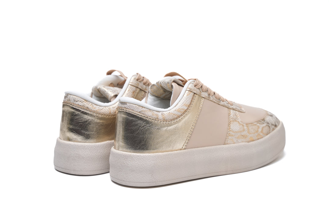 Blush Gold Luxe Sneakers | Women's Fashion Shoes