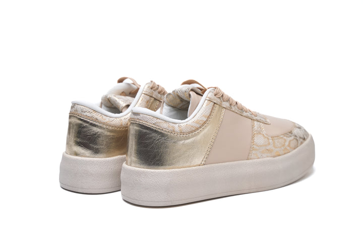 Blush Gold Luxe Sneakers | Women's Fashion Shoes