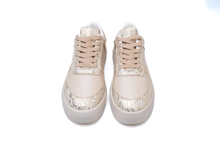 Blush Gold Luxe Sneakers | Women's Fashion Shoes