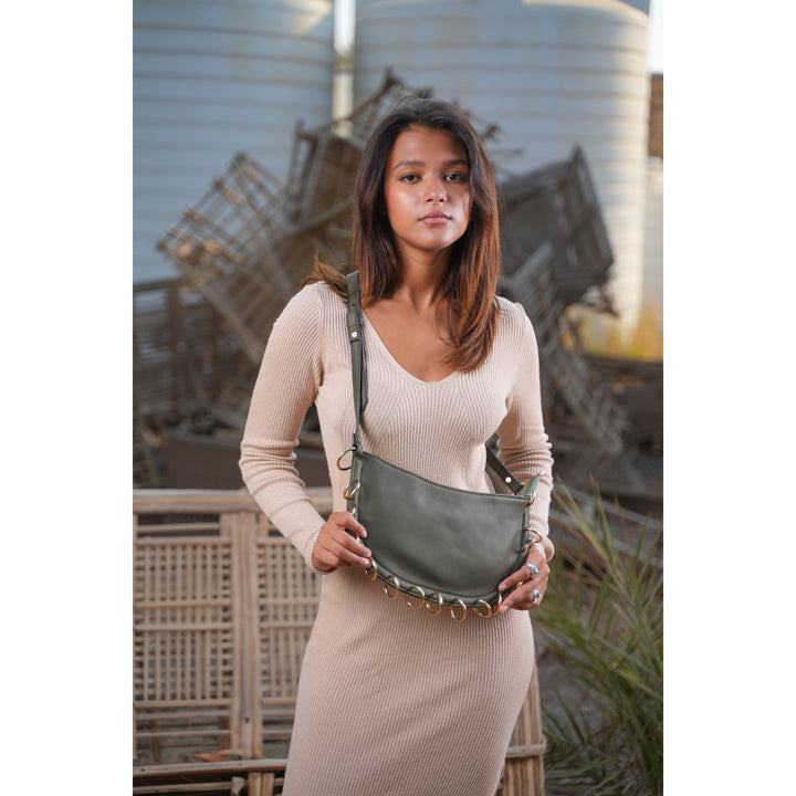 Olive Loop Shoulder Bag