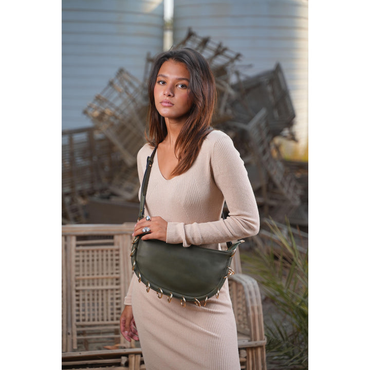 Olive Loop Shoulder Bag