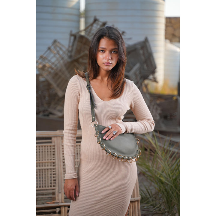 Olive Loop Shoulder Bag