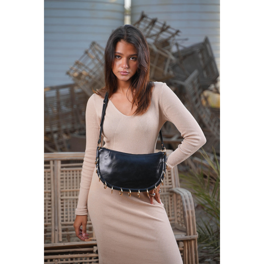 Noir Loop Shoulder Bag