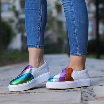 Color Mania 5 Strap Slip On Sneakers