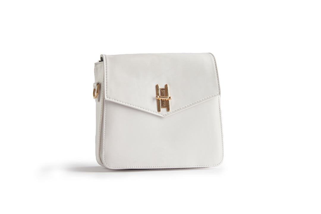 Şık | Stylish Strap Crossbag - White