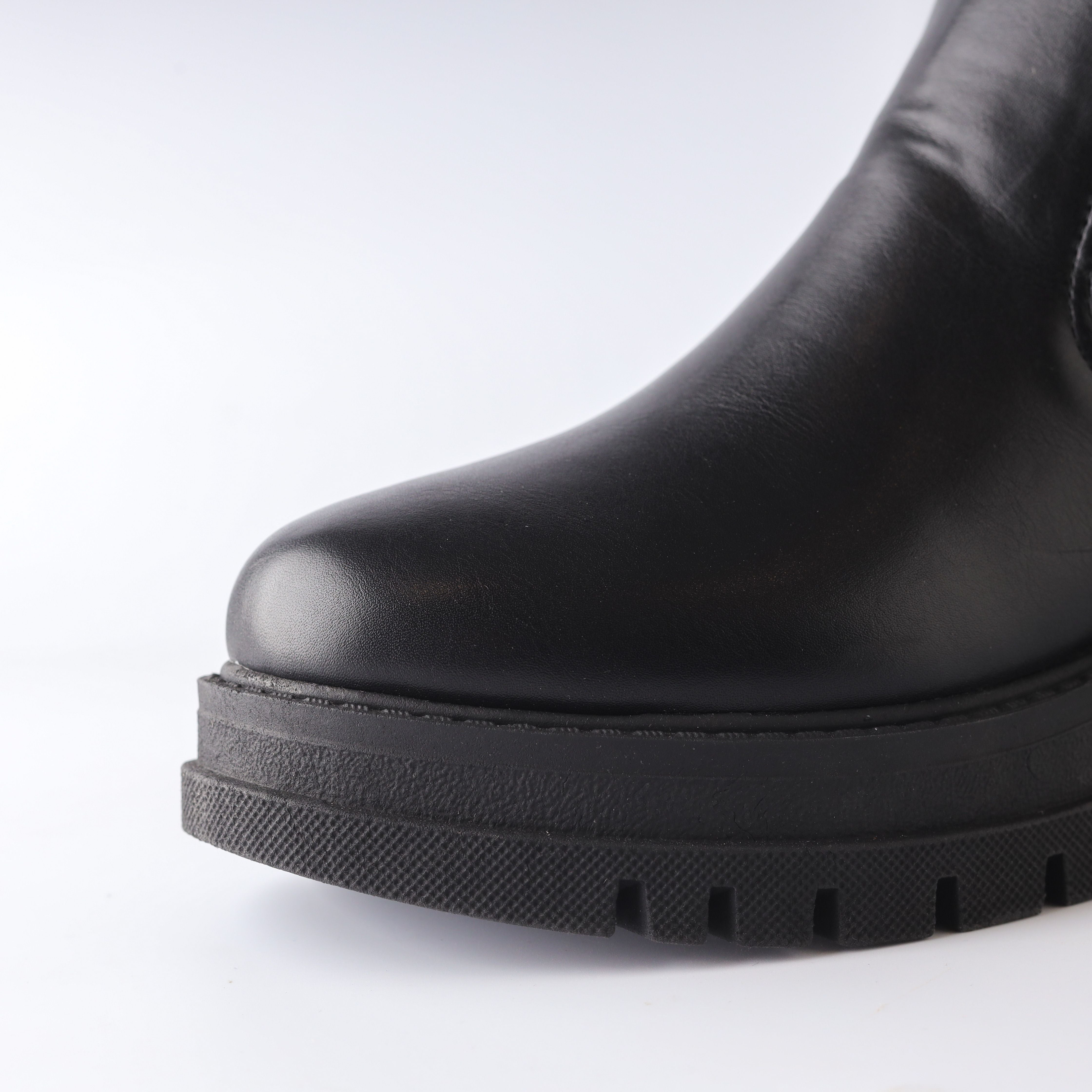 Chelsea Laceup Leather Boots - Black – Havva Dose