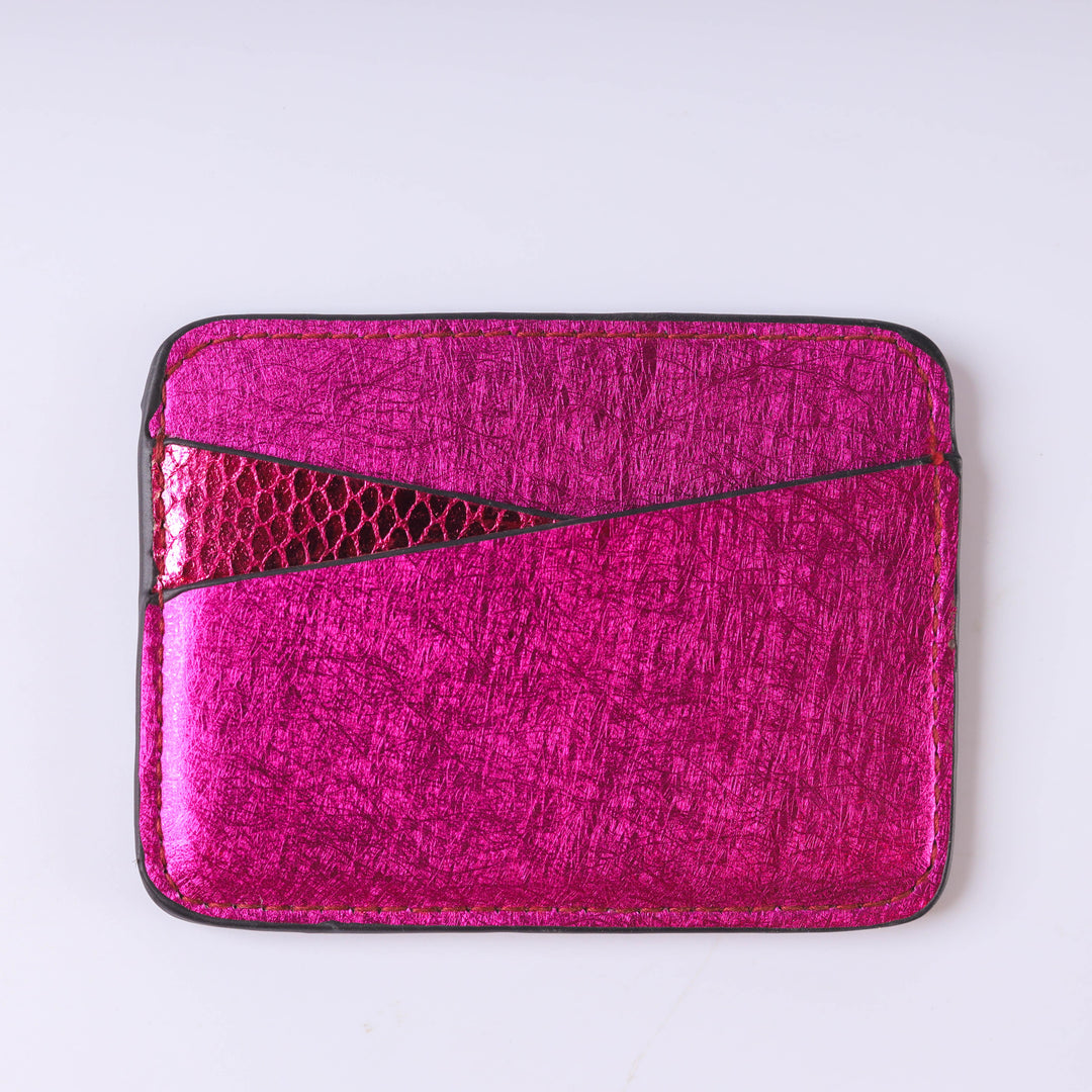 Shining Glaze Card Holder - Fushia