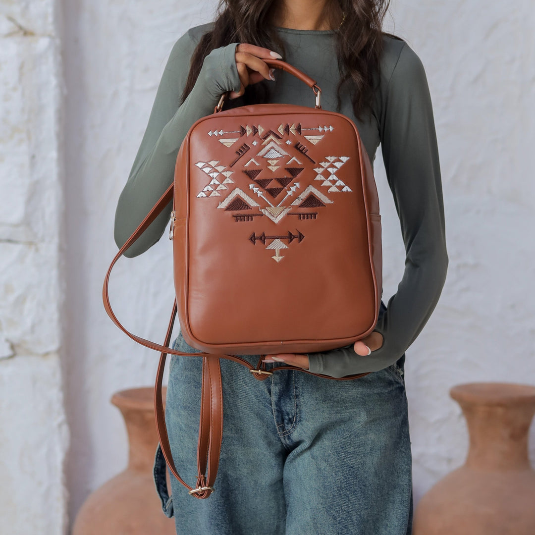 Embroidered Desert Backpack - Havan