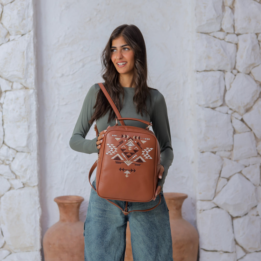 Embroidered Desert Backpack - Havan