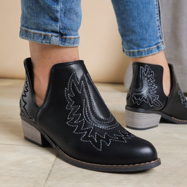 Texas Tekirdağ Ayakkabı Leather Boots - Black.