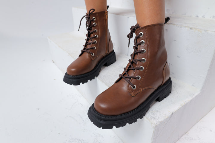 Brown Eclipse Combat Boots