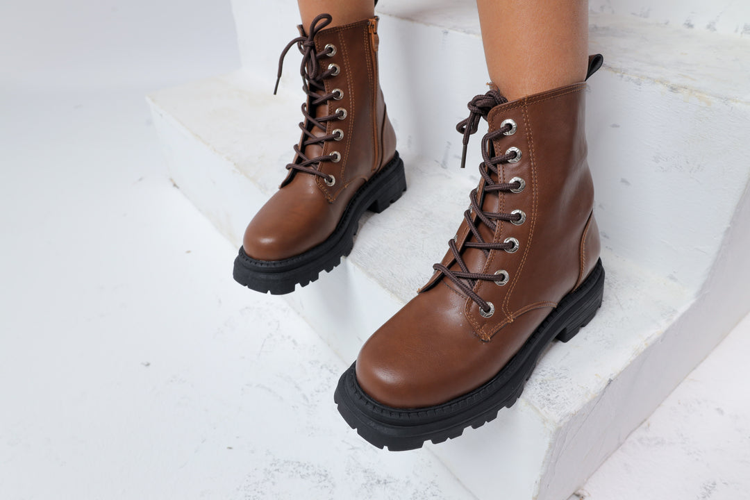 Brown Eclipse Combat Boots