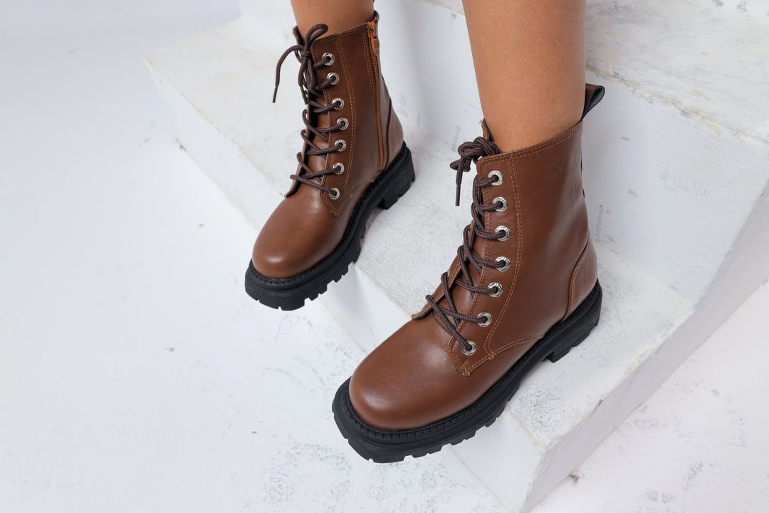 Brown Eclipse Combat Boots