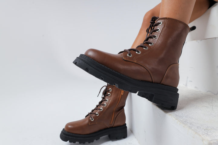 Brown Eclipse Combat Boots