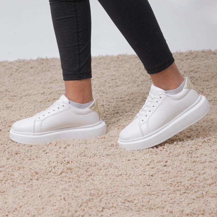 Laidback Luxe Sneakers - White