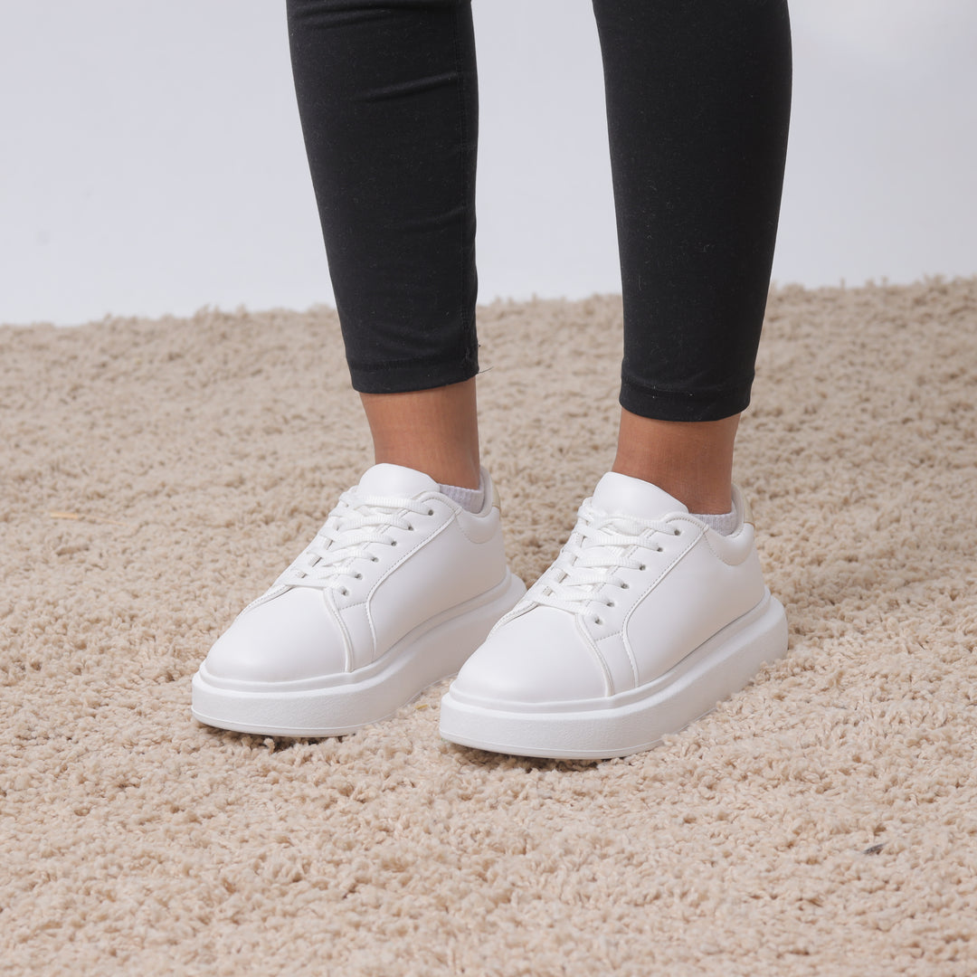 Laidback Luxe Sneakers - White