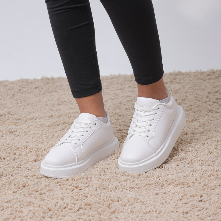 Laidback Luxe Sneakers - White