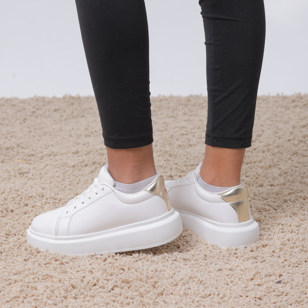 Laidback Luxe Sneakers - White