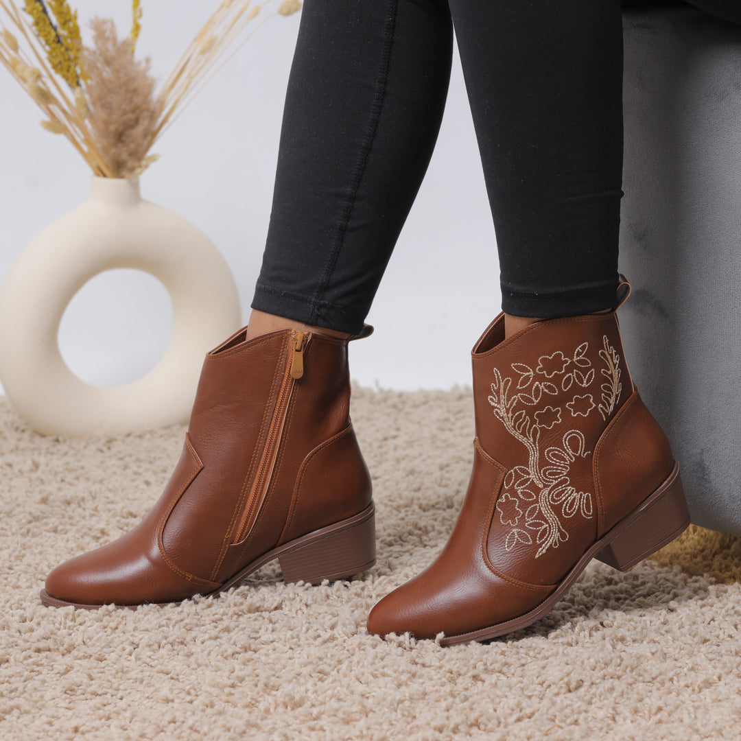 Prairie Rose Booties - Havan