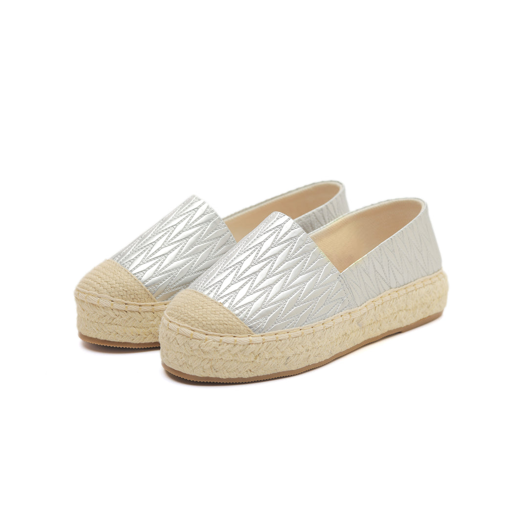 Sliver Weave Comfort Espadrilles