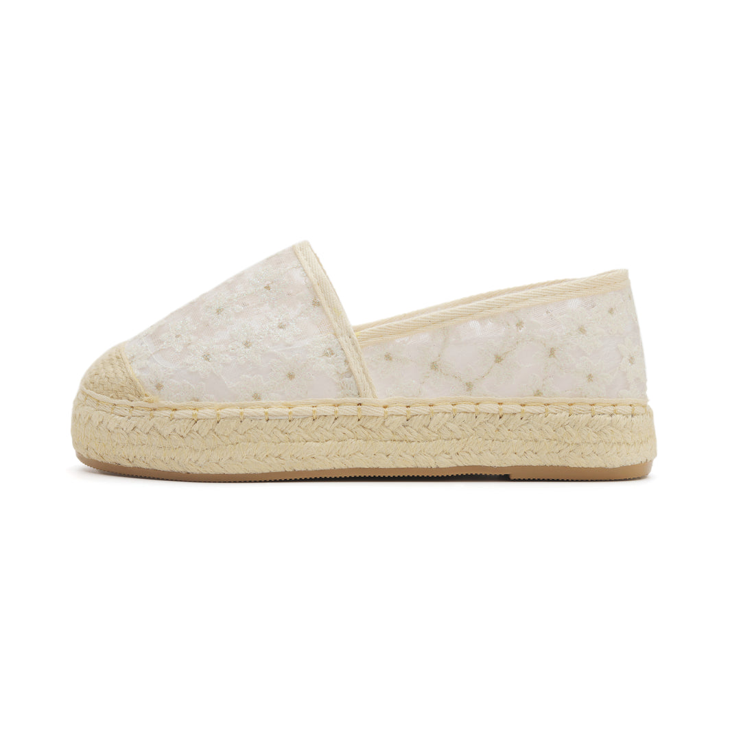 Blossom Petal Espadrilles White