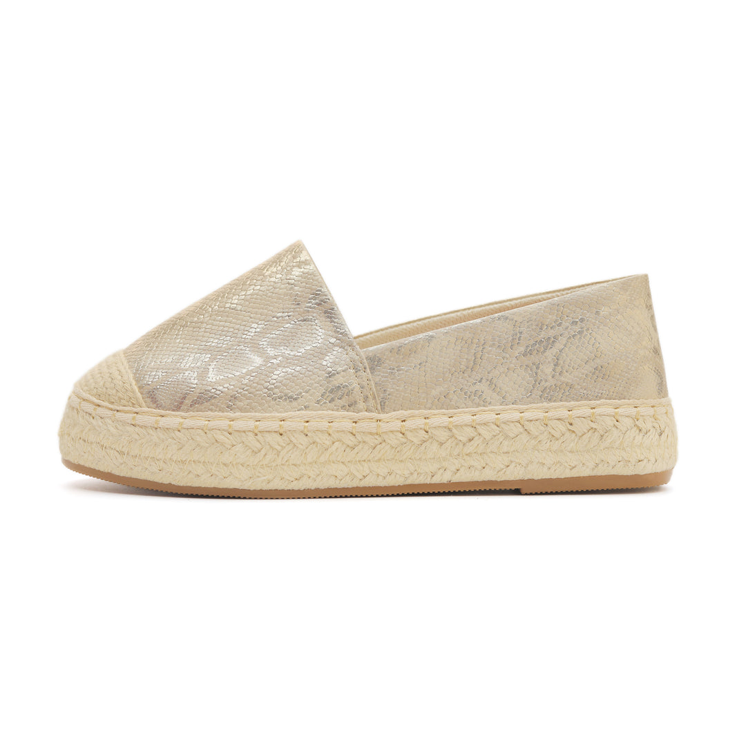 Glimmer Steps Espadrilles Gold