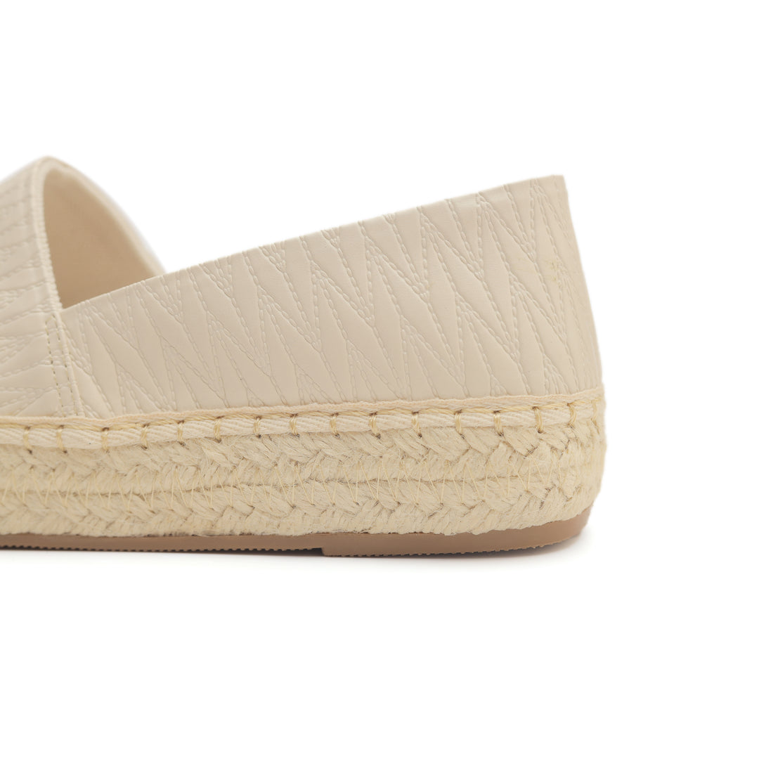 Beige Weave Comfort Espadrilles