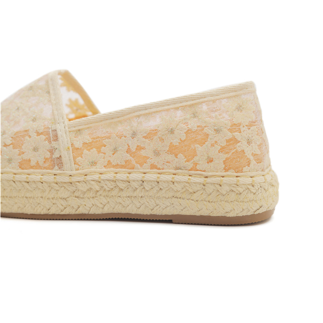 Blossom Petal Espadrilles Beige