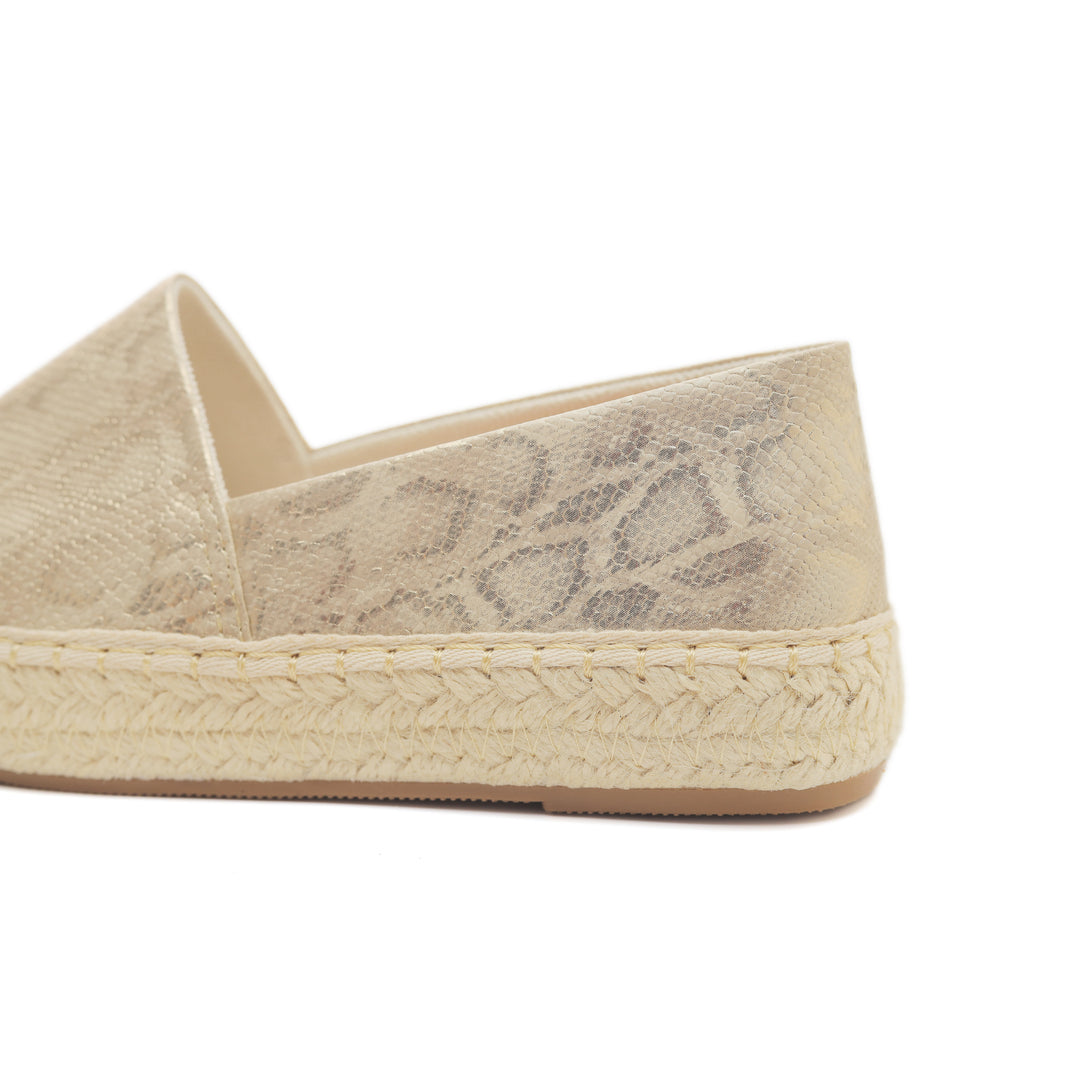 Glimmer Steps Espadrilles Gold