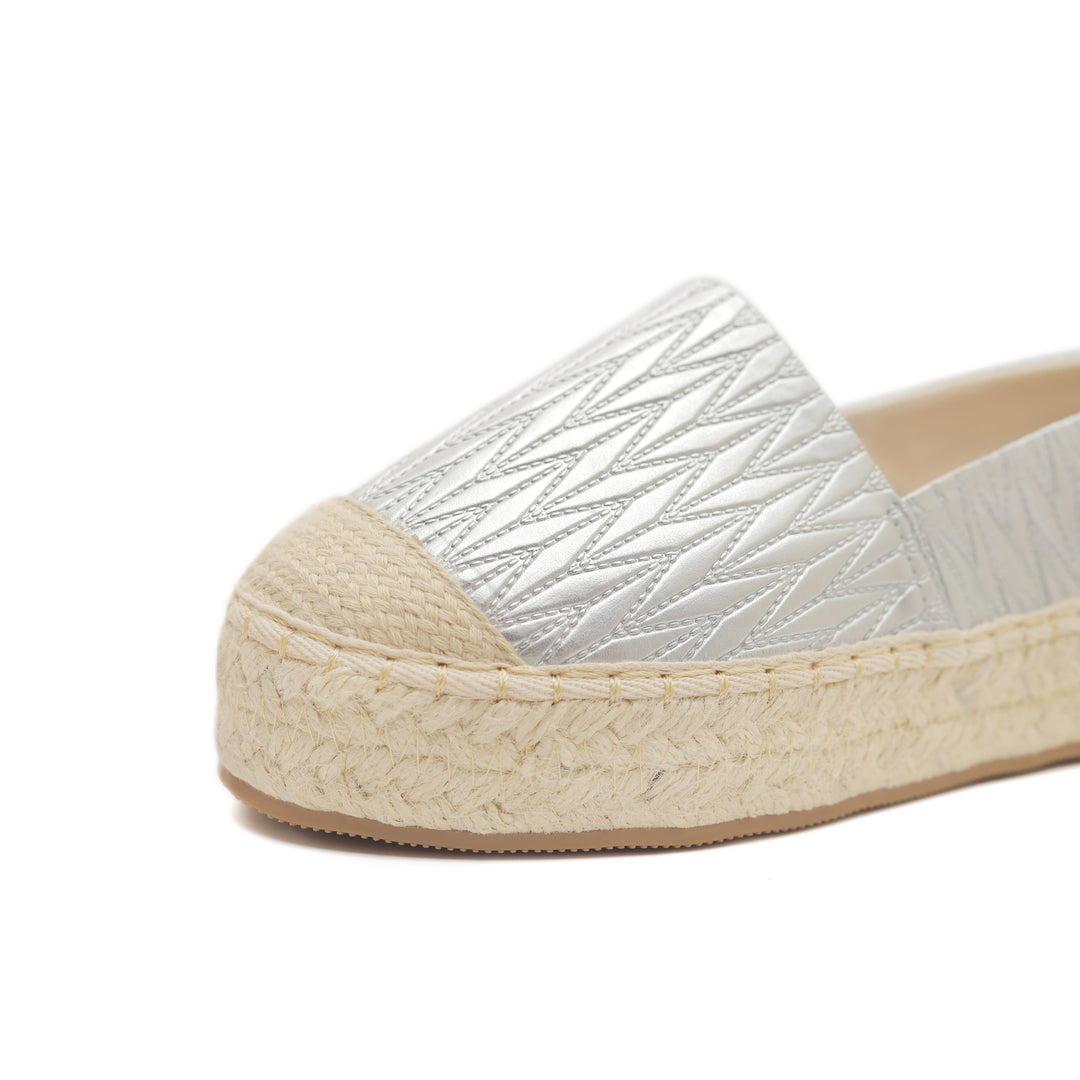 Sliver Weave Comfort Espadrilles