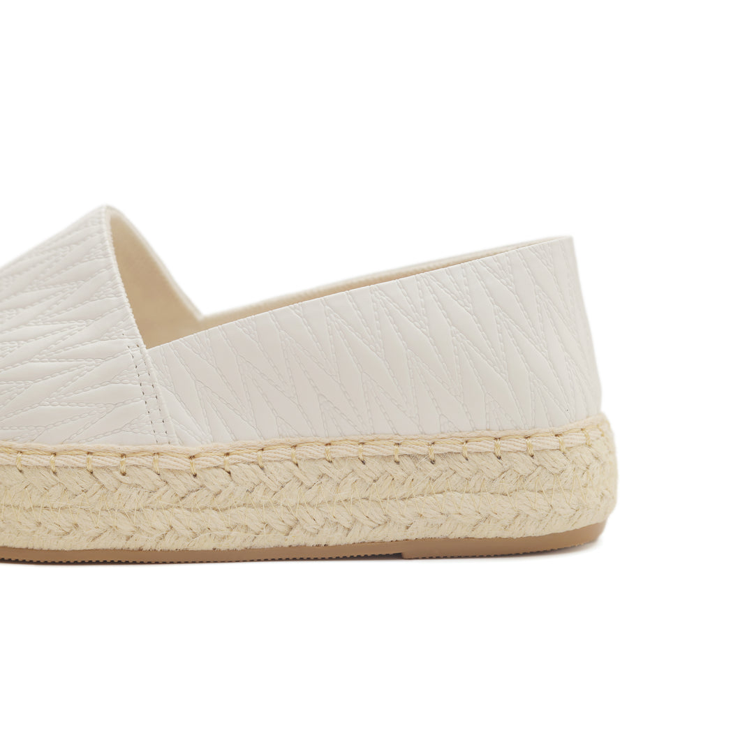 White Weave Comfort Espadrilles