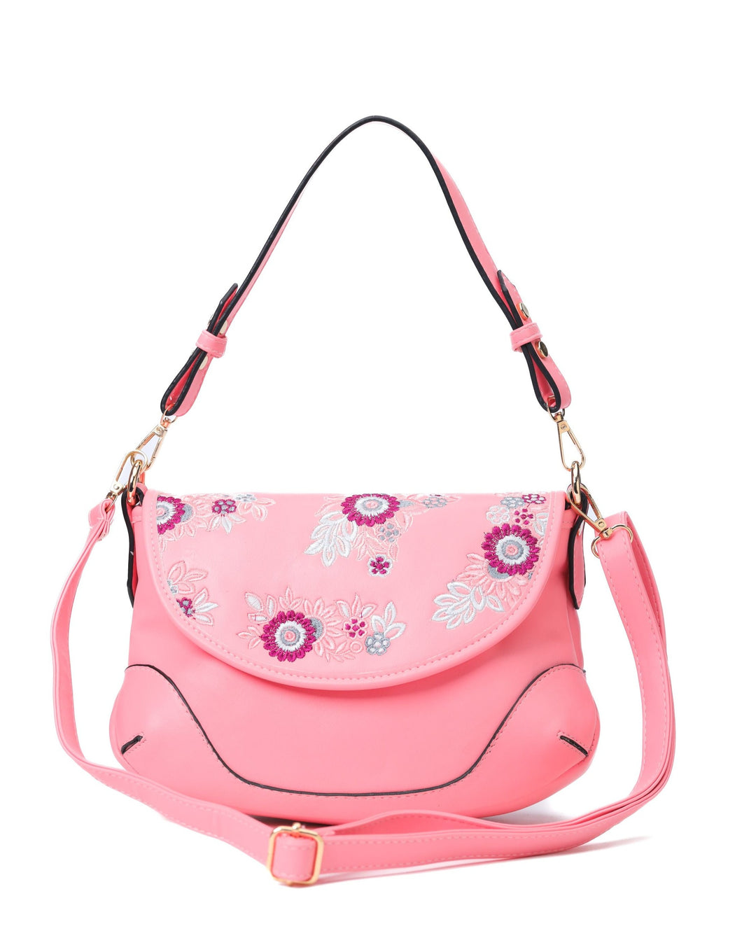 Floral Elegance Crossbody Pink