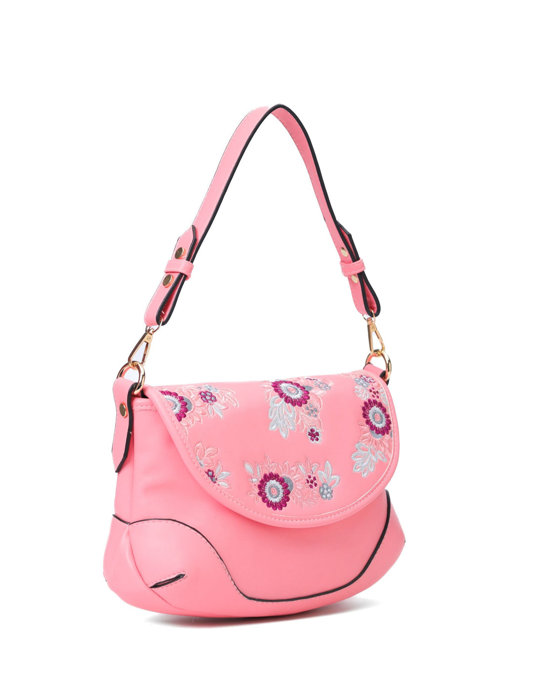 Floral Elegance Crossbody Pink