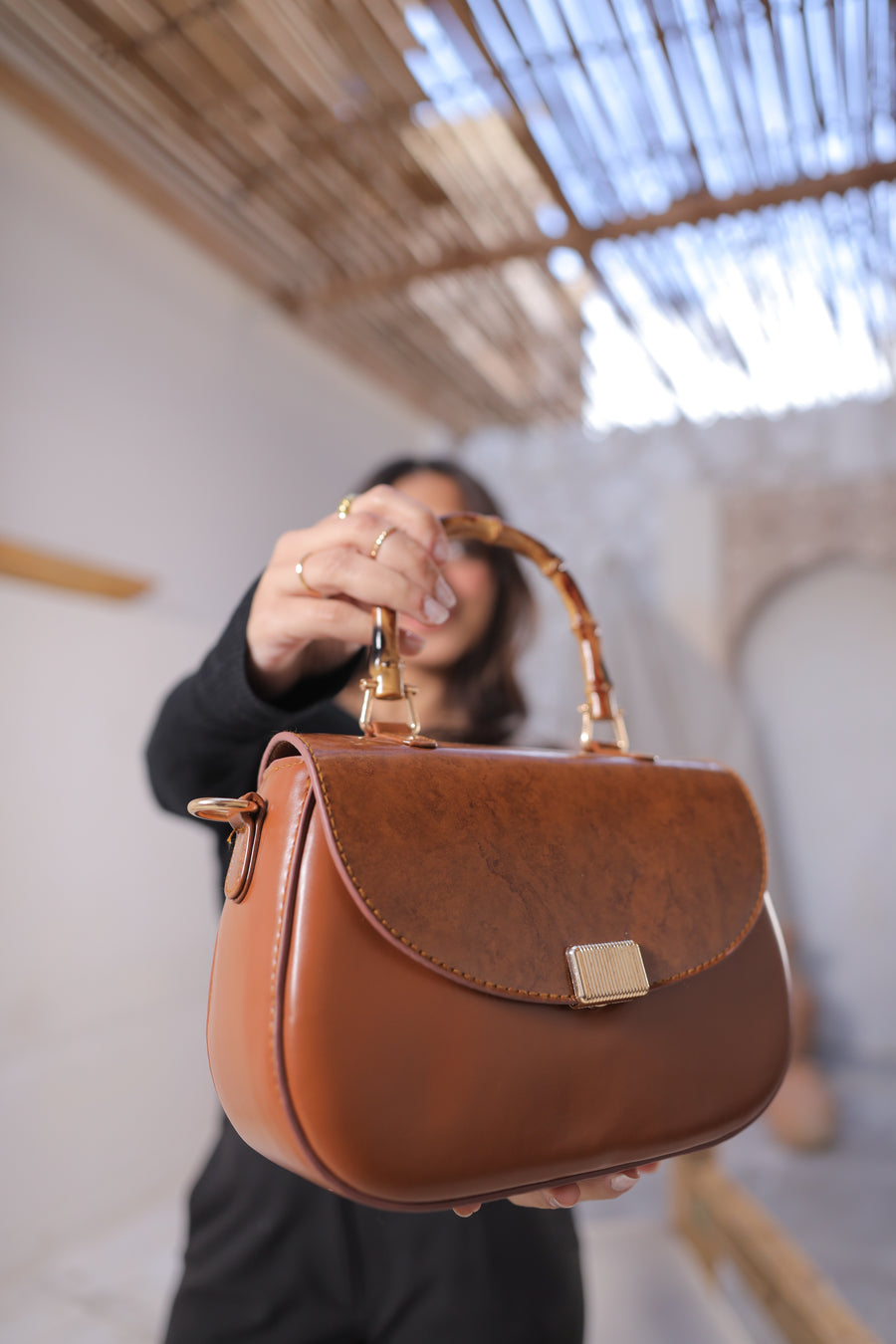 Quintessential Luxe Crossbody - Chestnut Havane