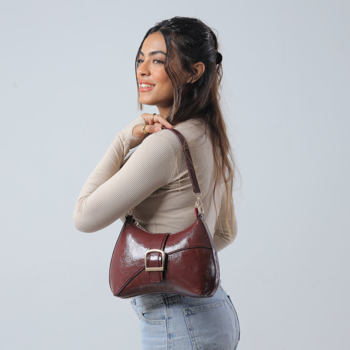 Canlı Cross Body Bag Maroon