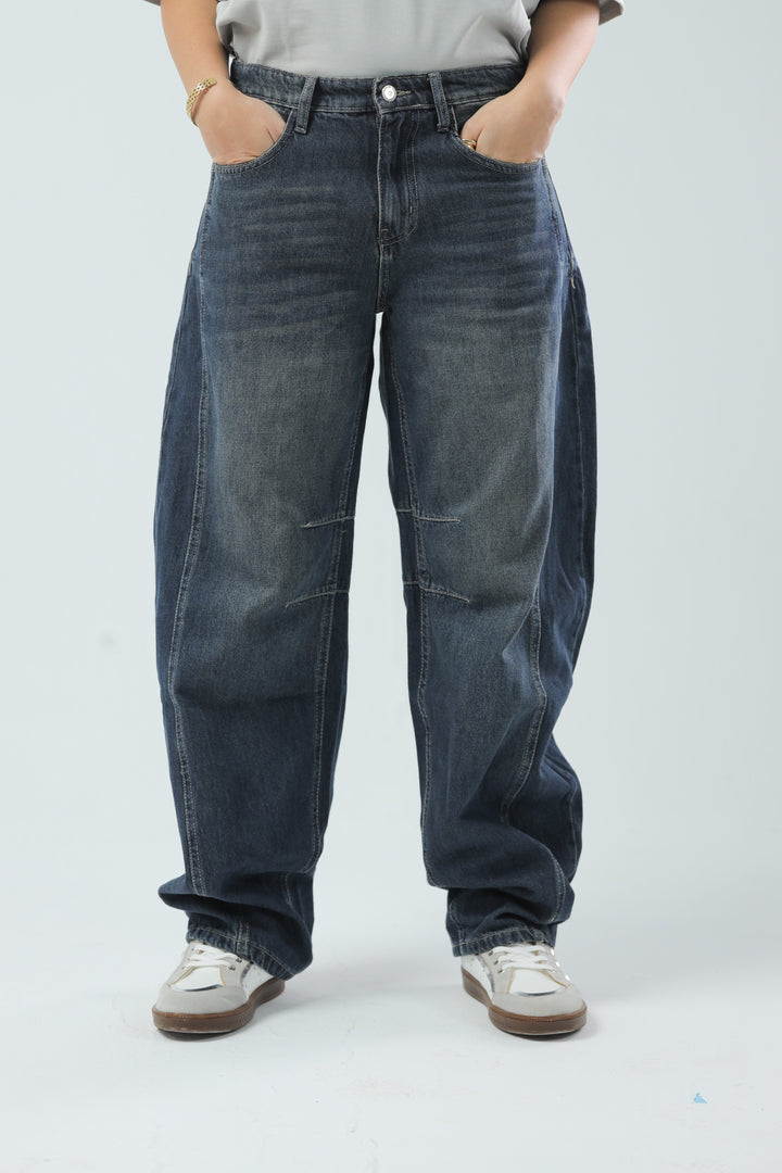 Urban Wide Leg Fit Denim Dark-Wash