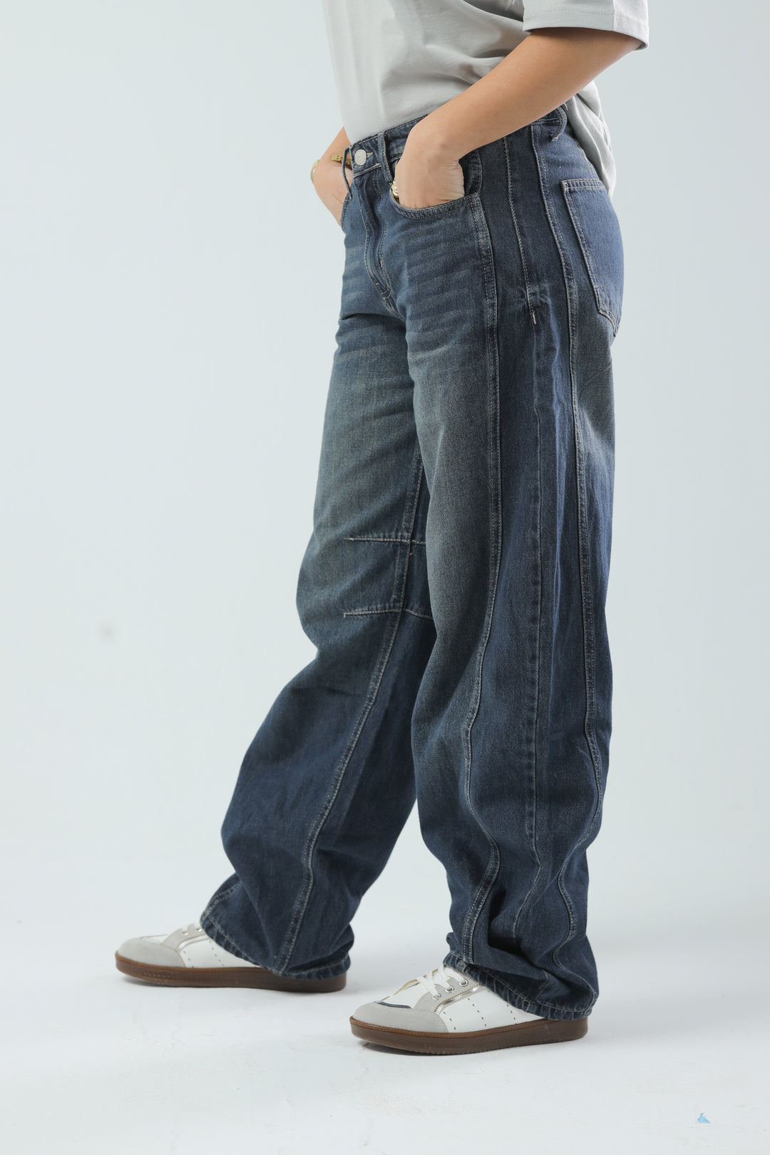 Urban Wide Leg Fit Denim Dark-Wash