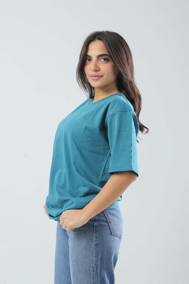 Pure Comfort Tee Ocean Blue Green