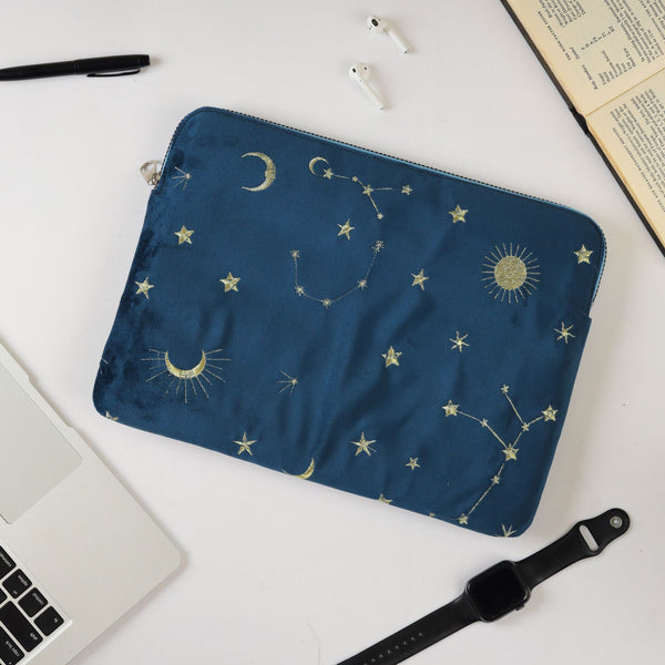 Crescent Embroidered Laptop Sleeve